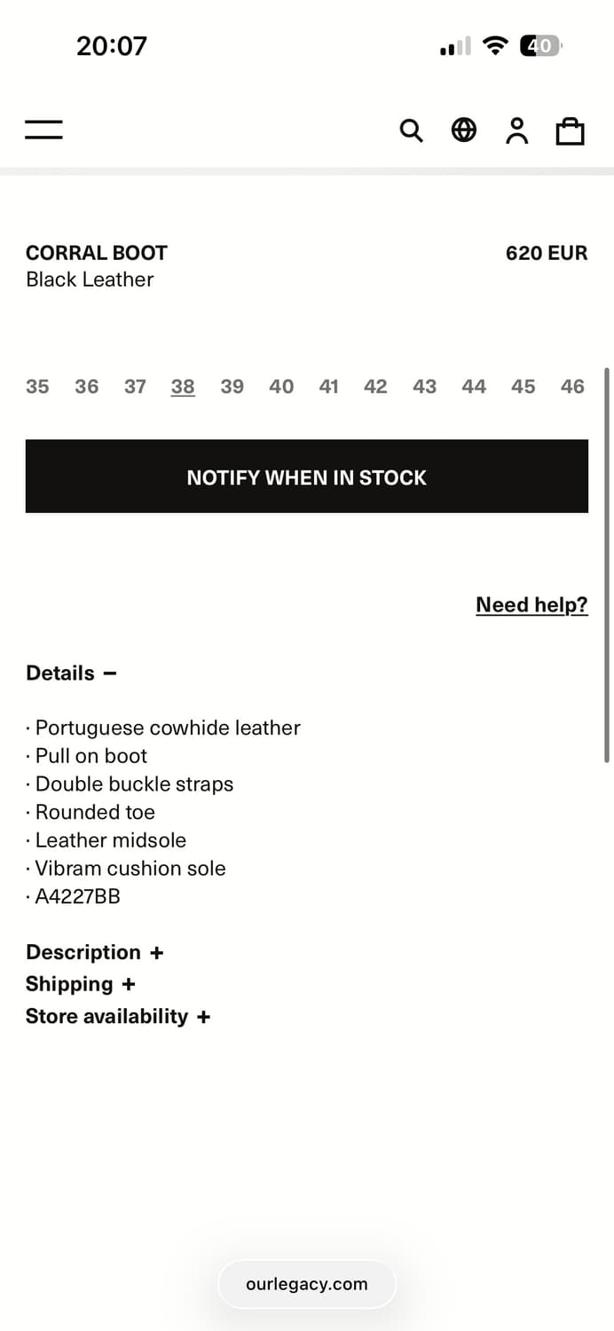 아워레가시 코랄 부츠  상품이미지2