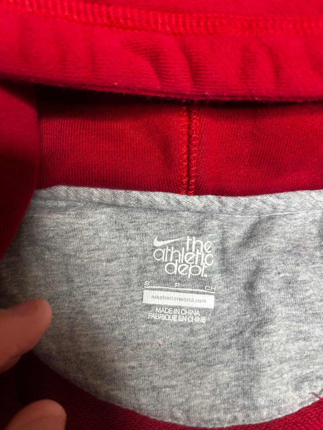 (택배포함)나이키 레드 후드집업 상품이미지2