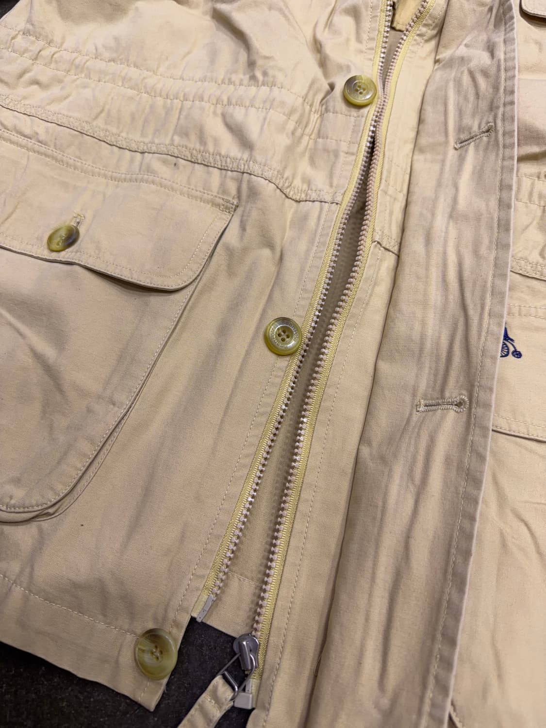 빈폴 클래식 빈티지 라이닝 헌팅자켓 베이지 100 상품이미지7