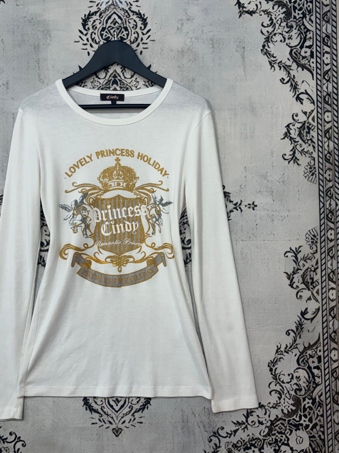 일본빈티지 Y2K 큐빅 글리터 롱슬리브 상품이미지5