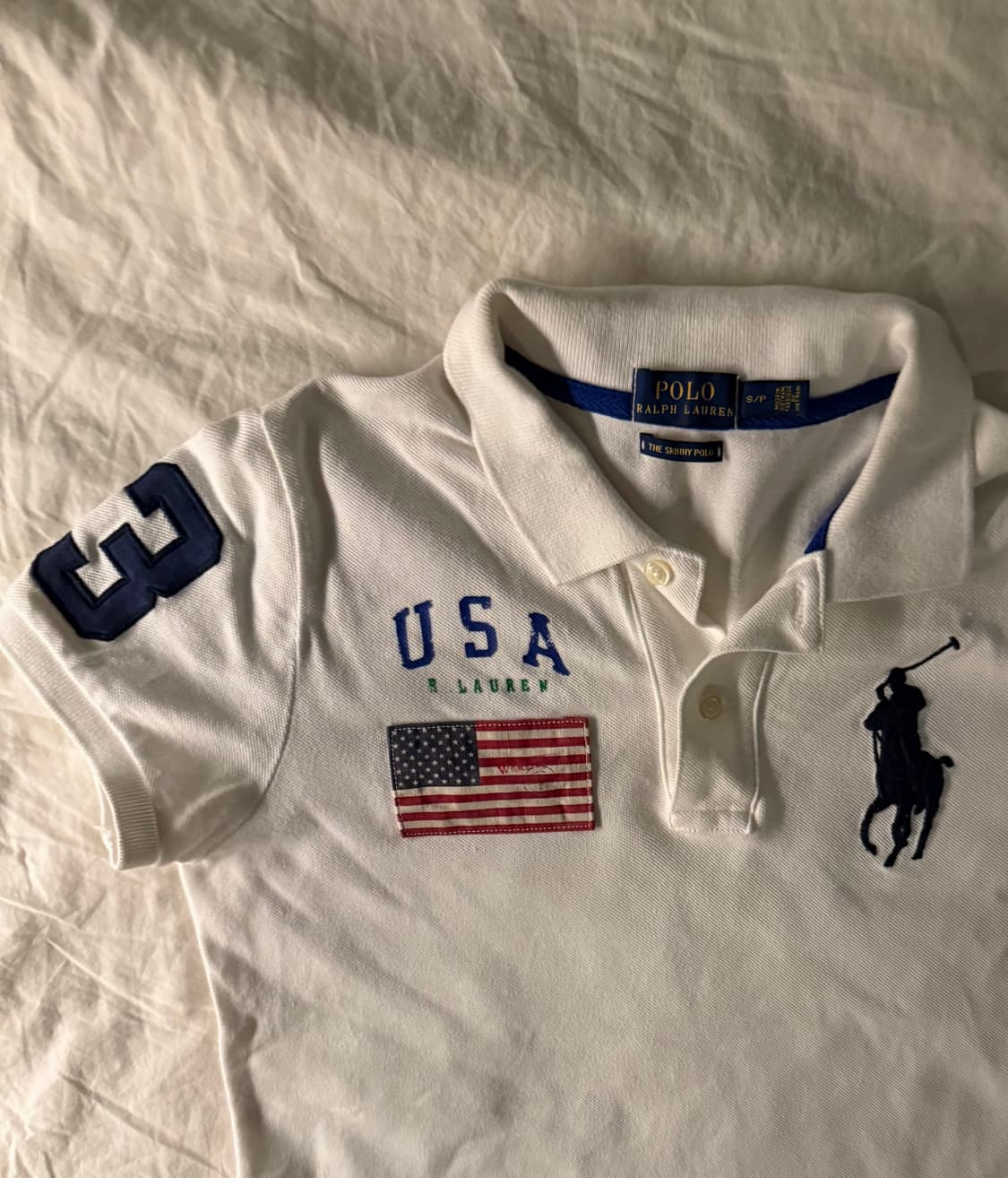 폴로 빅포니 성조기 카라티 딱붙핏 상품이미지1