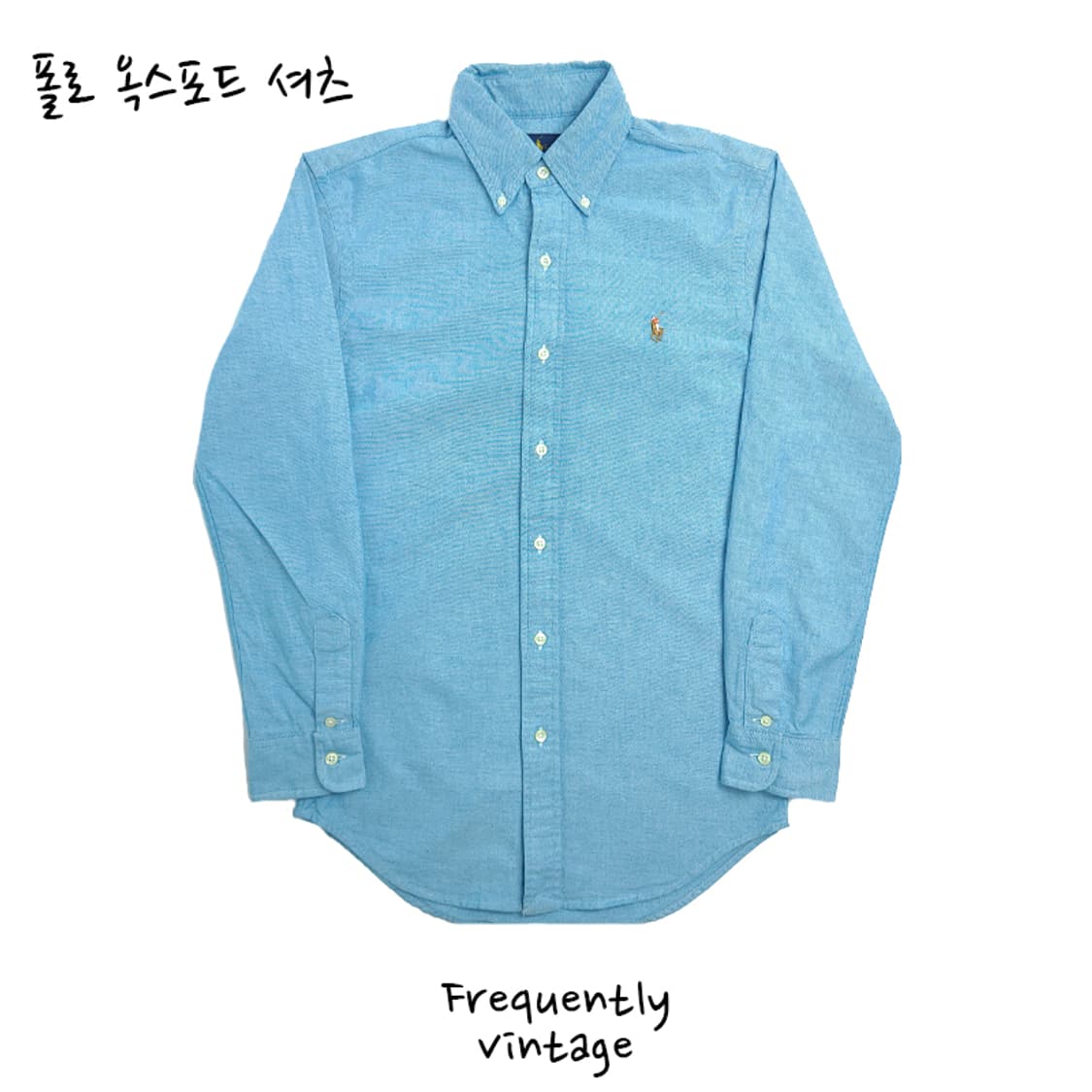 XS)여성 폴로 옥스포드 셔츠 무배 색감굿 상품이미지1