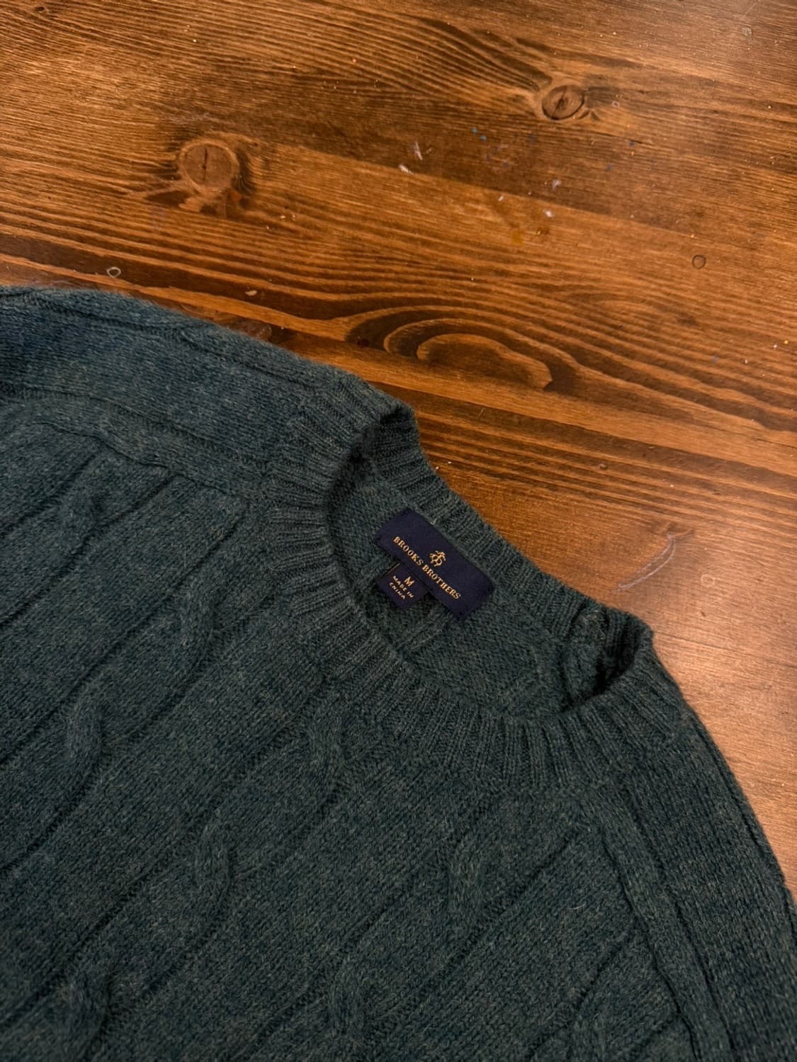 브룩스 브라더스 케이블 니트 100 상품이미지5