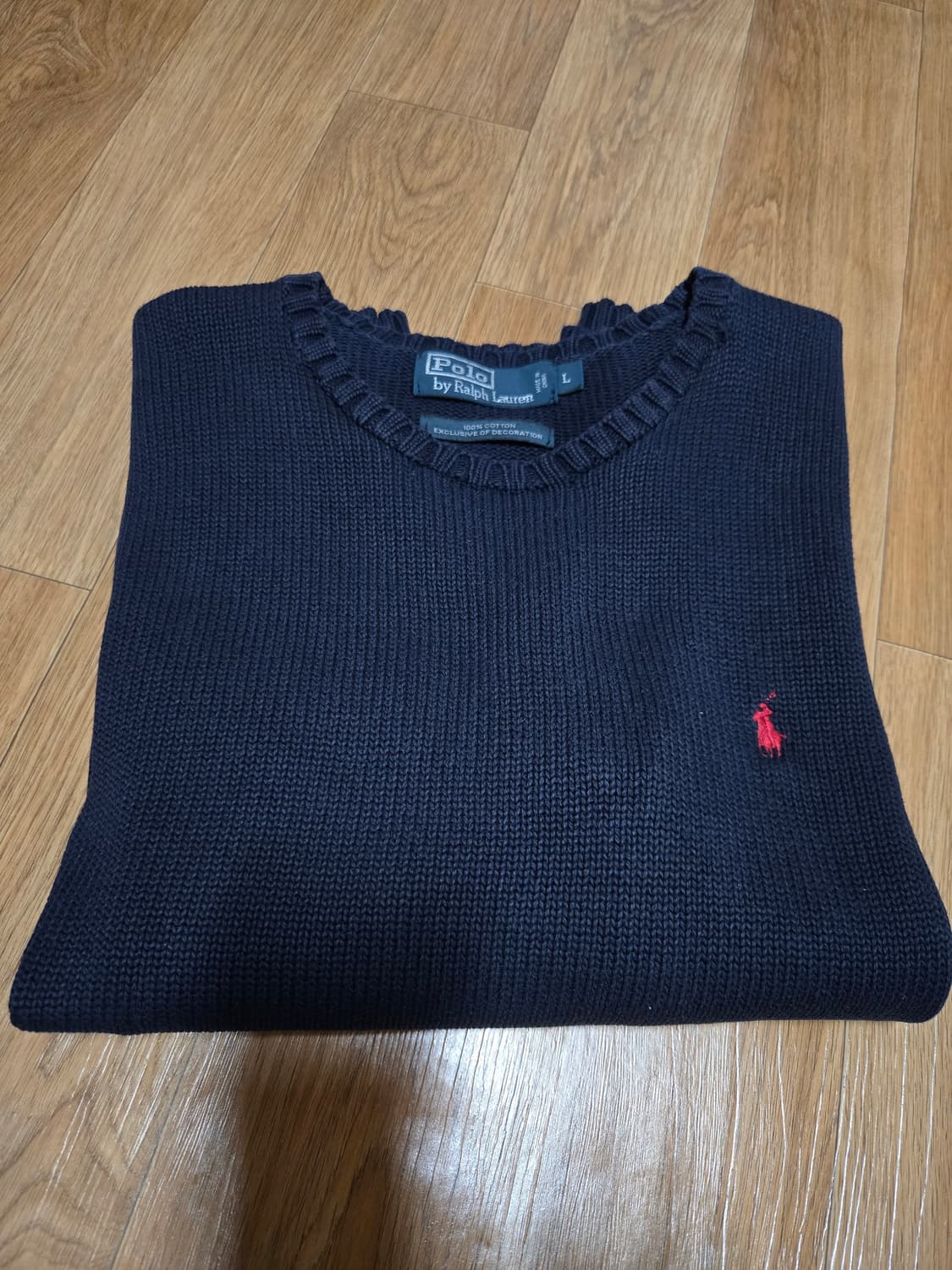 폴로 랄프로렌 네이비 니트(L사이즈) 상품이미지6