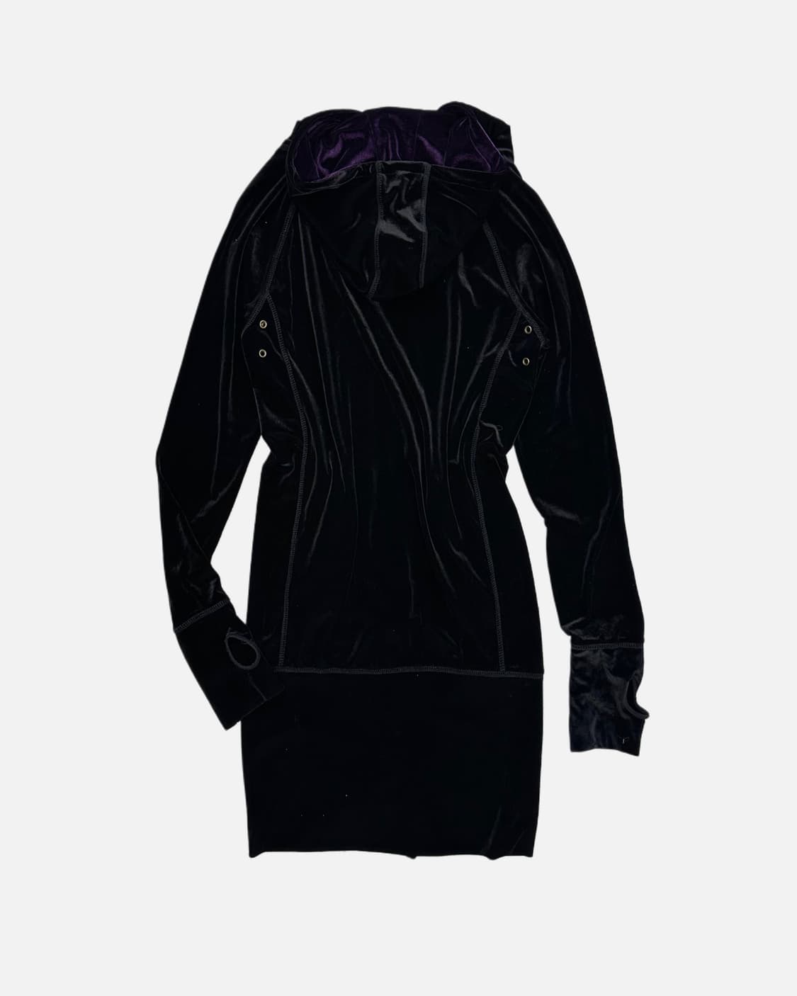 black velvet long hood zip-up 상품이미지7