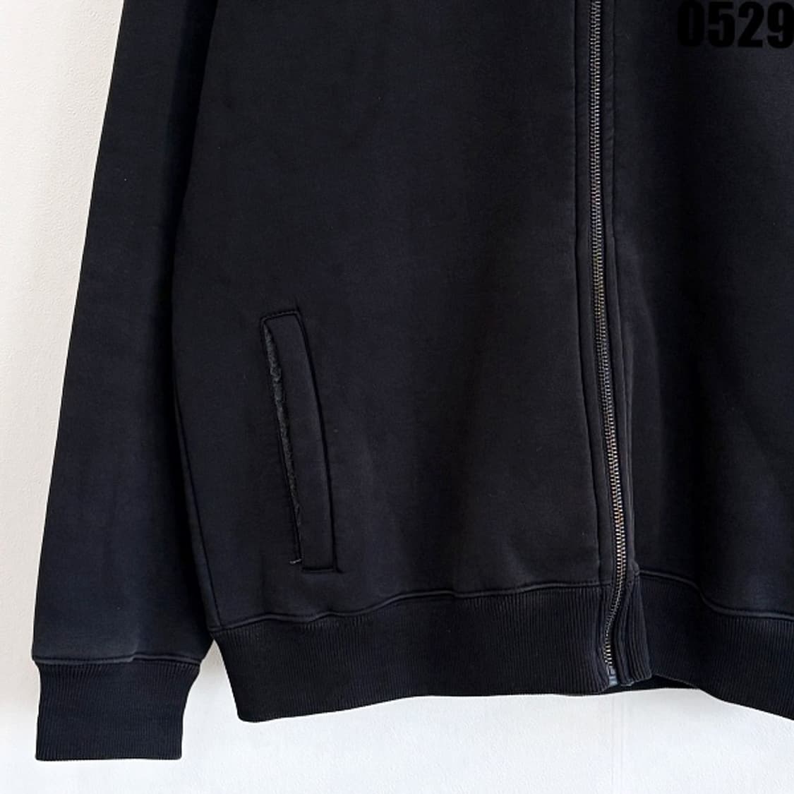 바버 블랙 후드 집업 XL 0529 상품이미지3