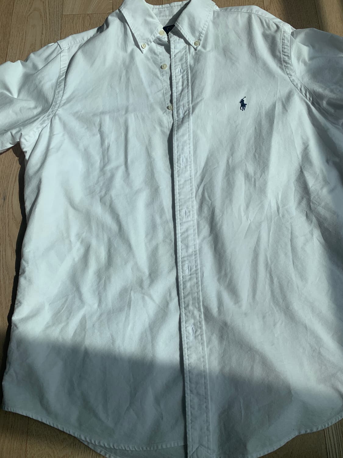 폴로 옥스포드셔츠 화이트 클래식 핏 L 상품이미지1