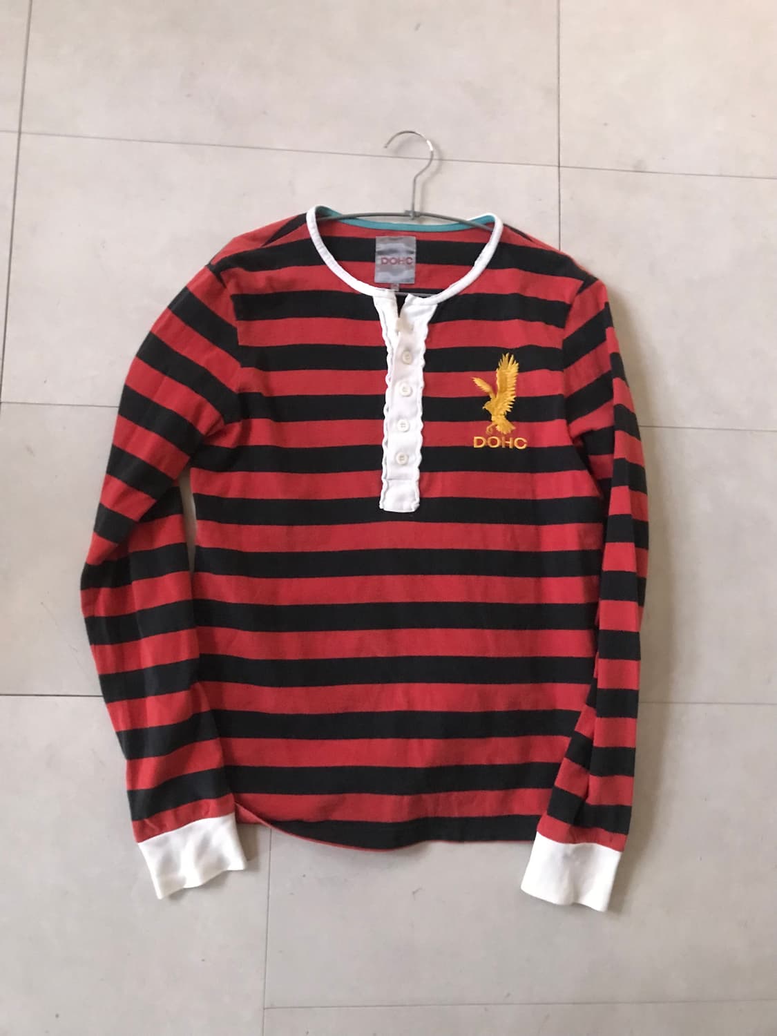 DOHC 스트라이프 버튼 롱슬리브 상품이미지8