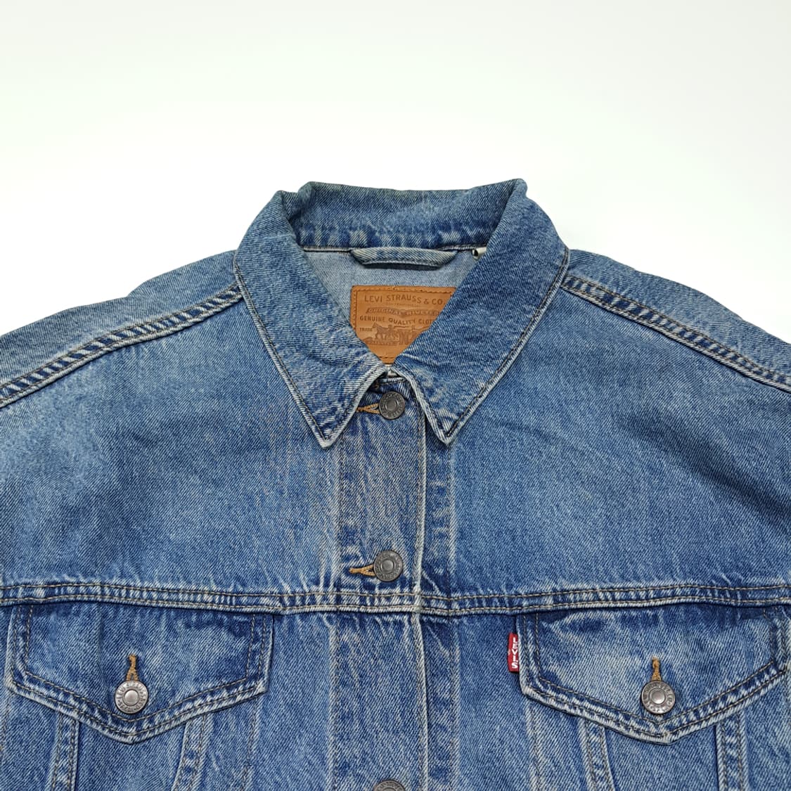 CK031 M 리바이스 빅E 75690 프리미엄워터리스 중청 데님 자켓 상품이미지2