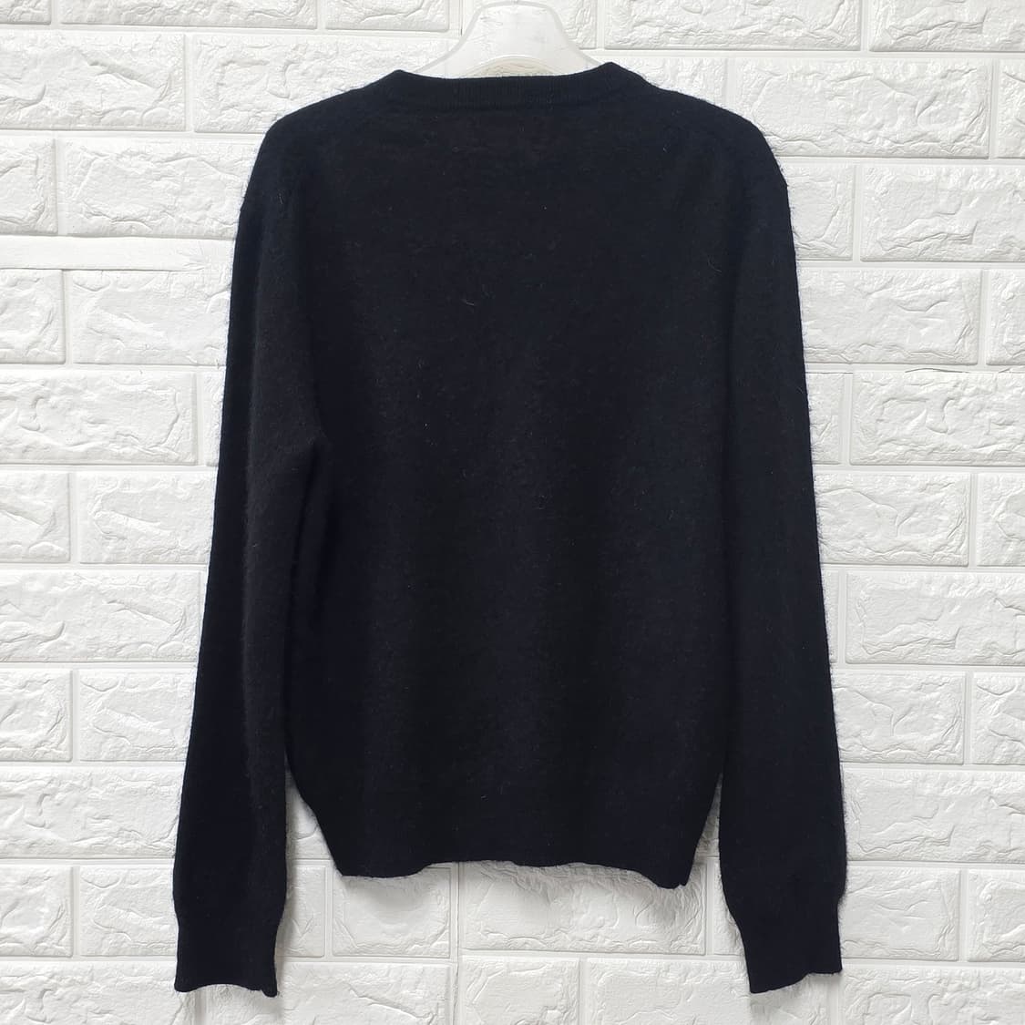 택포) 블랙브라운 캐시미어100 니트 M 상품이미지4