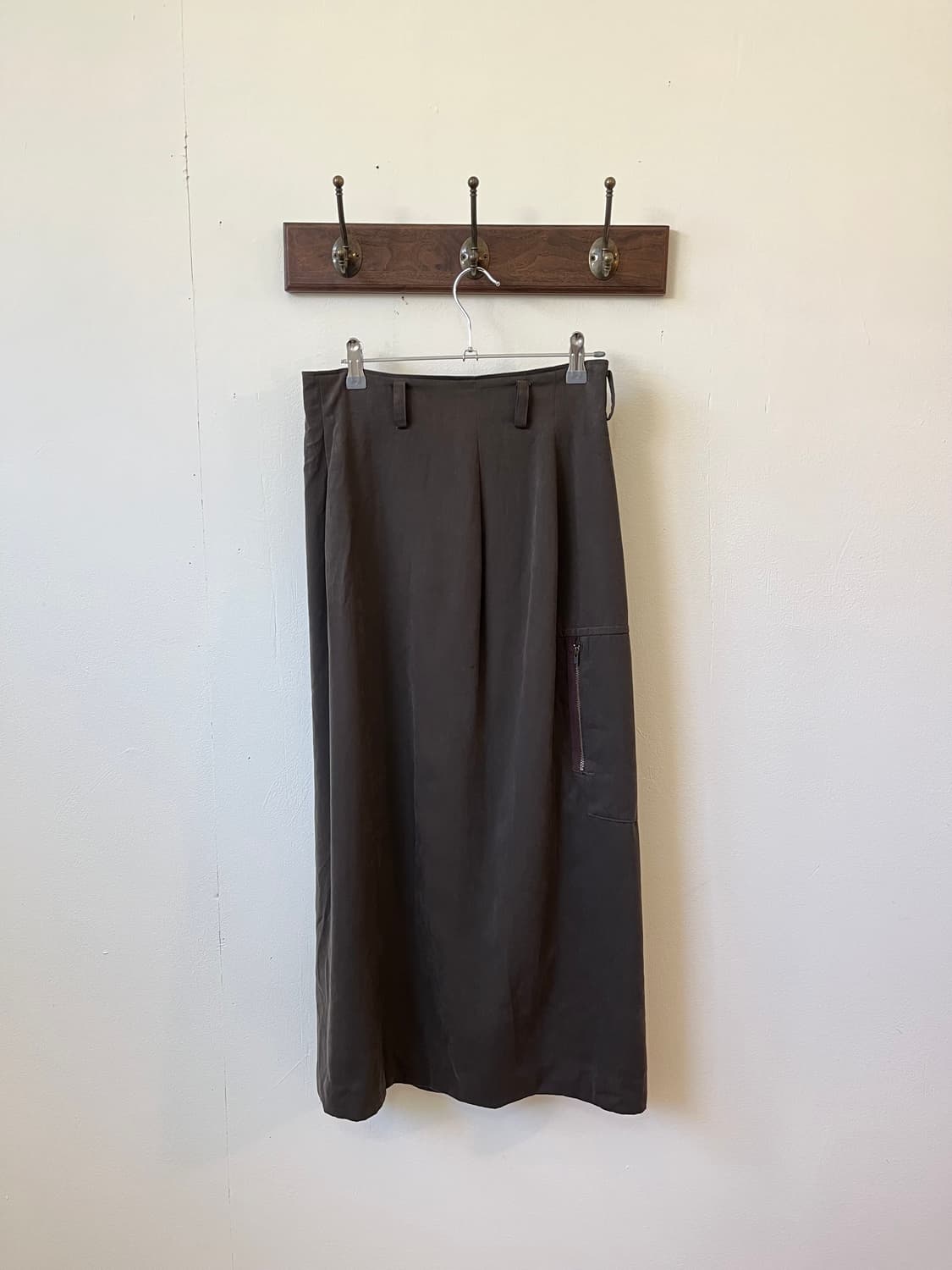 BINC VISIERE 다크 브라운 포켓 스커트 상품이미지4