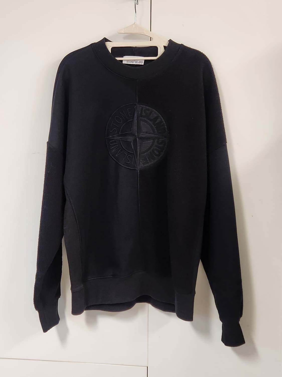 스톤아일랜드 투톤 테리 빅 로고 맨투맨 L  (100-105) 상품이미지2