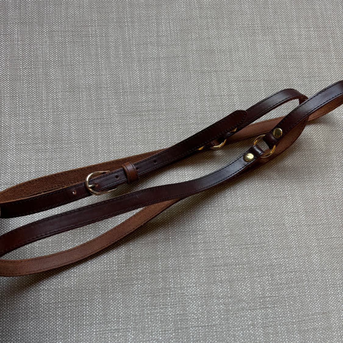 두줄 빈티지 가죽벨트 상품이미지2