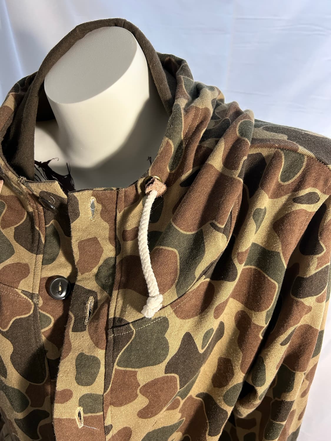 camo y2k button hoodie sweat jacket 상품이미지2
