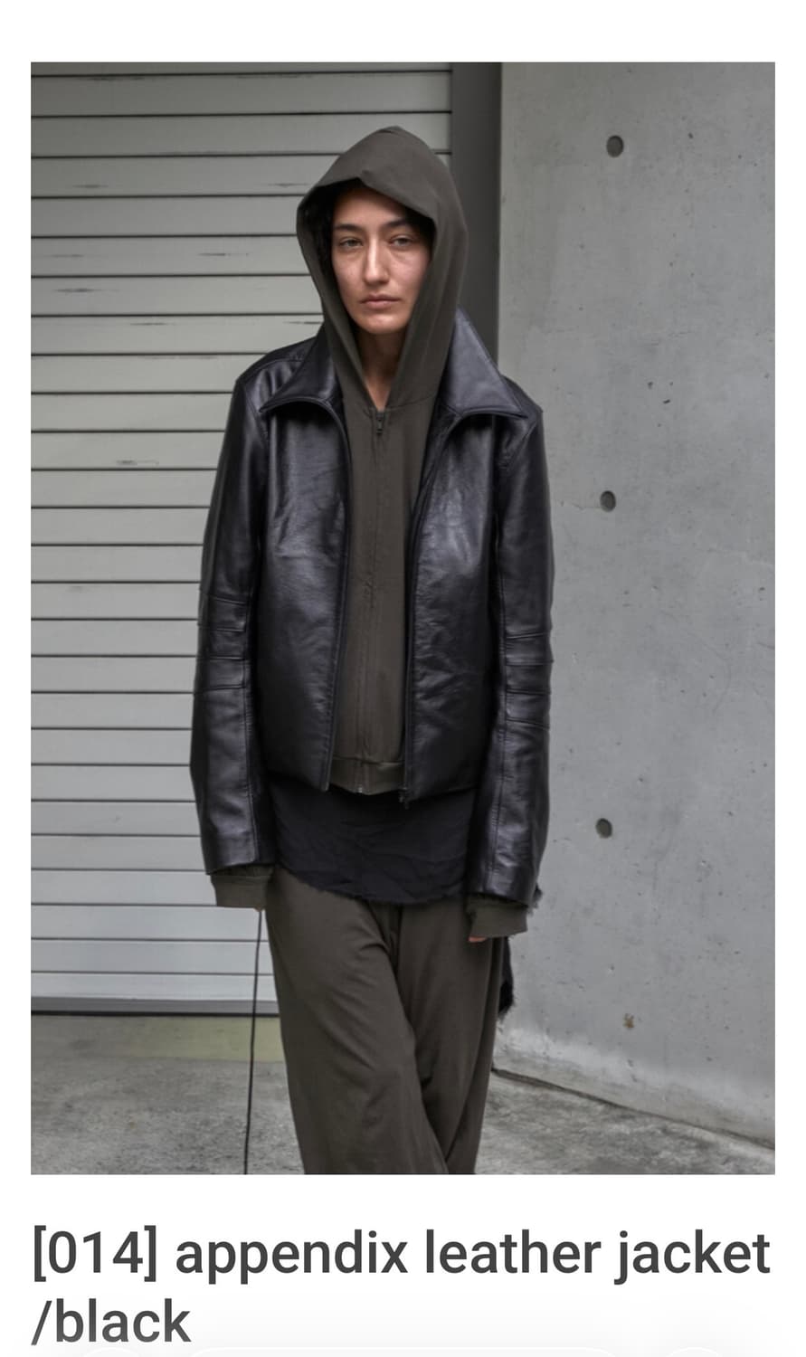 [2] mudule leather jacket black 상품이미지1