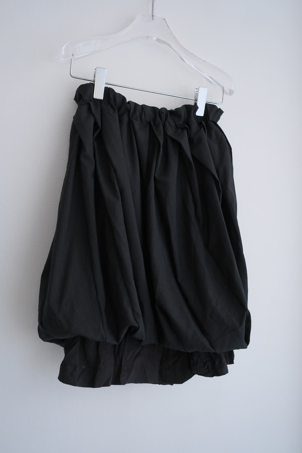 Tuck detail stripe balloon layered skirt 상품이미지5