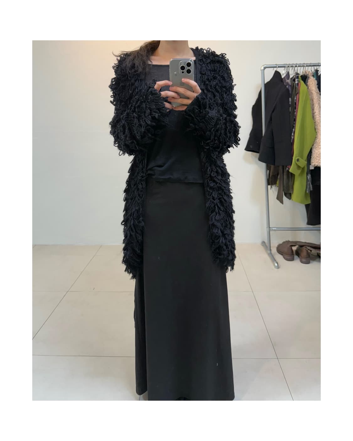 빈티지 부클 가디건 상품이미지1