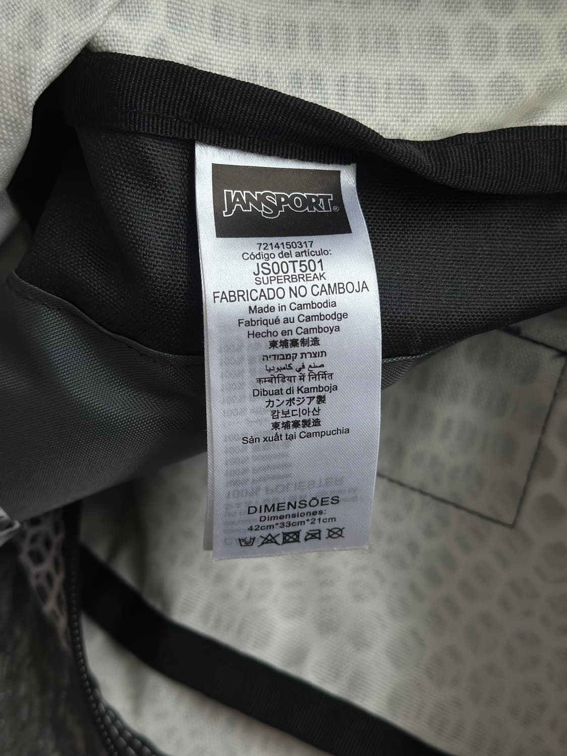 잔스포츠 슈퍼브레이크 헥사곤 백팩 상품이미지7