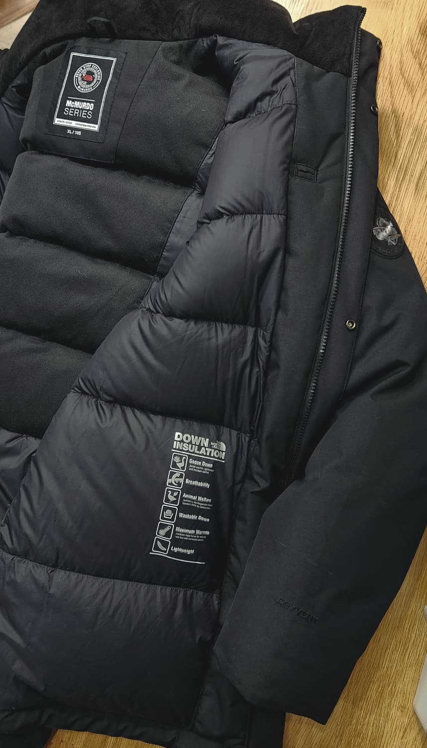 (새상품급)노스페이스 맥머도 남성 구스패딩XL 상품이미지8