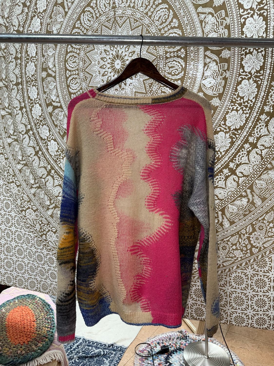 빈티지 멀티컬러 패턴 니트  상품이미지5