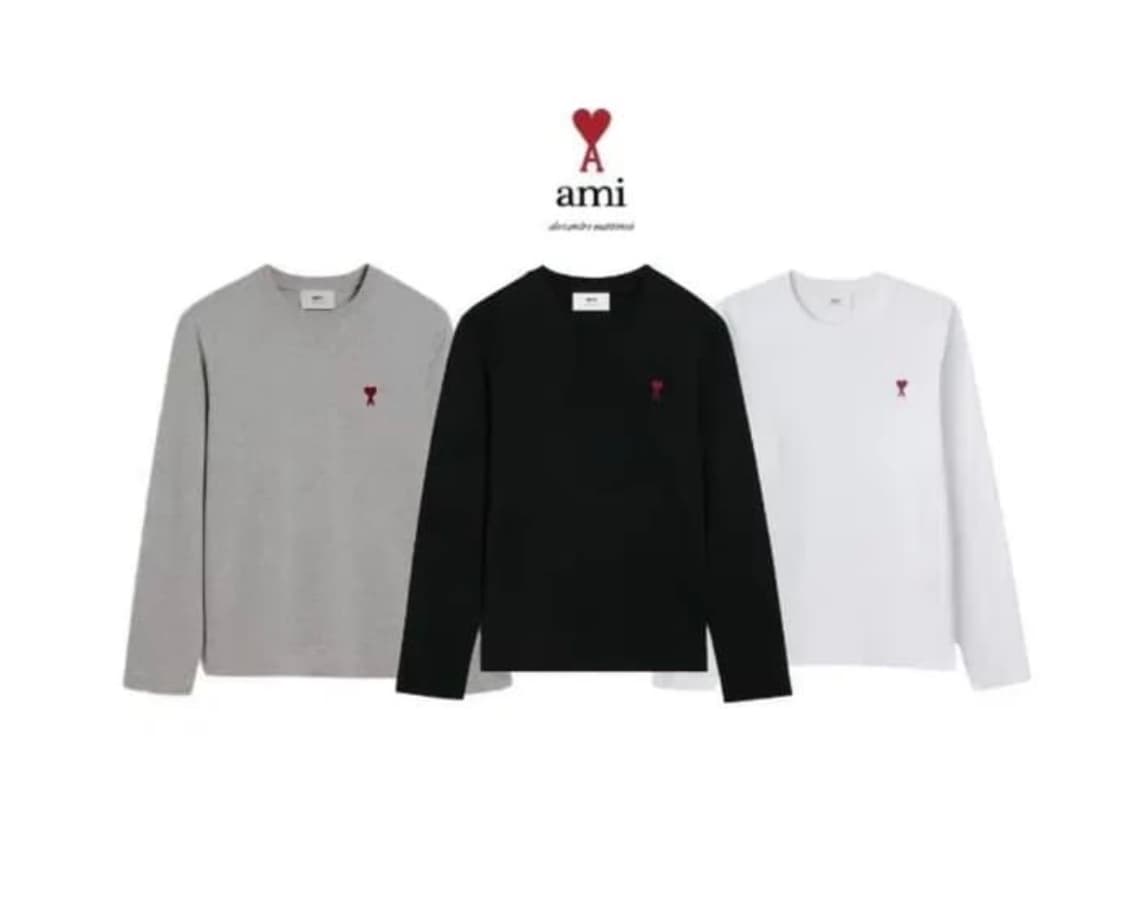 🔥[무료배송/정품]🔥아미 롱슬리브 스몰로고 3 colors 상품이미지1