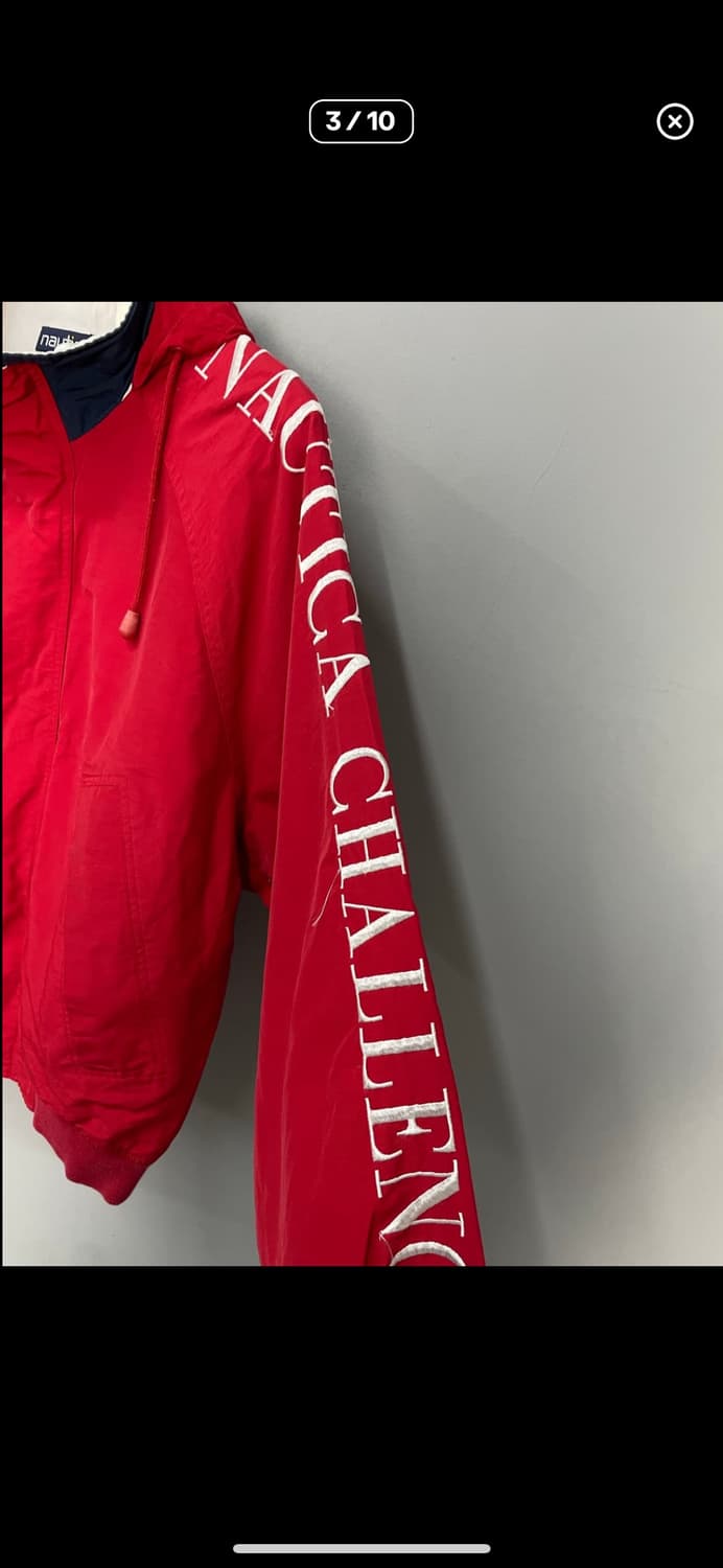 노티카 90s 올드스쿨 스펠아웃 바람막이 자켓 A3052 상품이미지3