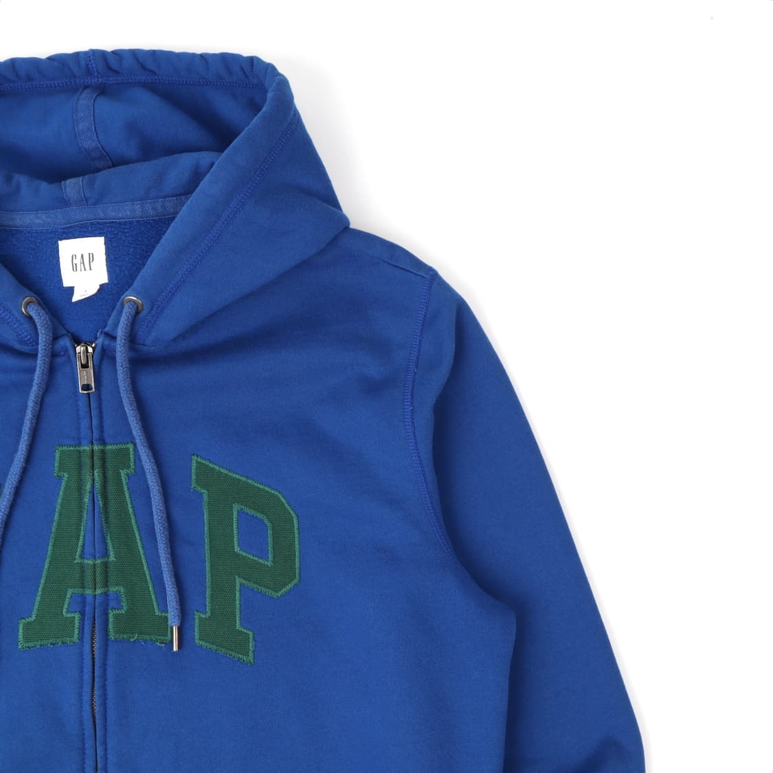 갭 블루 아플리케 로고 후드집업 상품이미지3