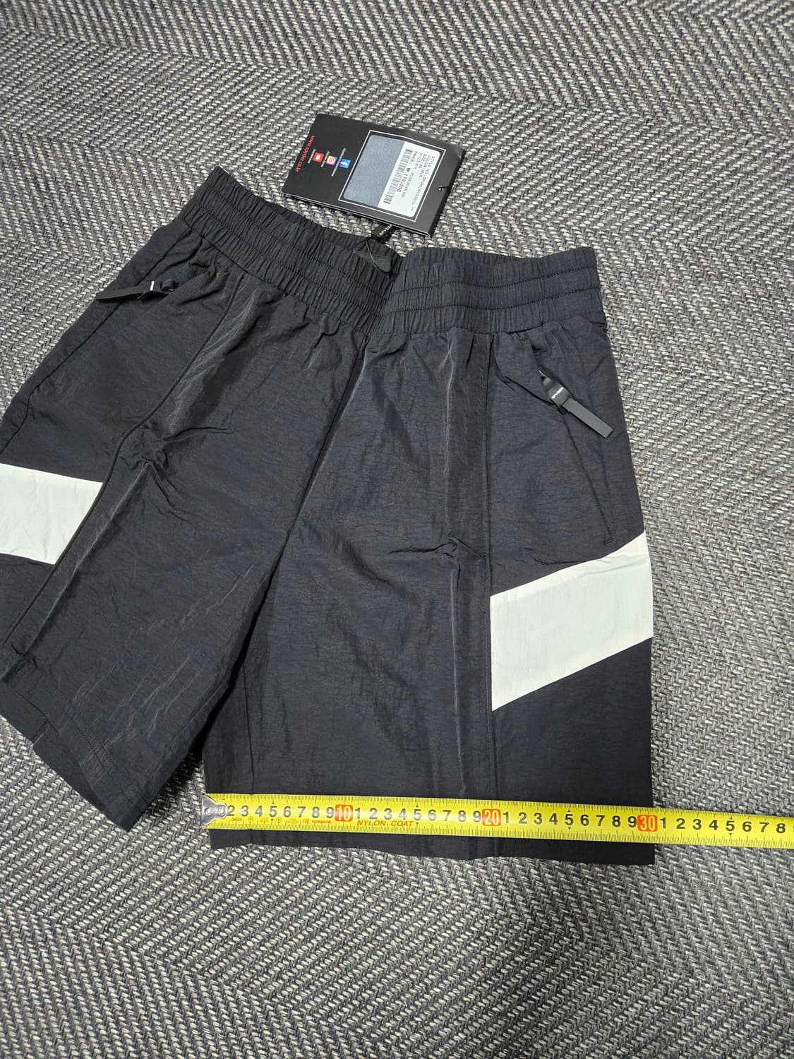 스파이더 공용 블랙 반바지 상품이미지7