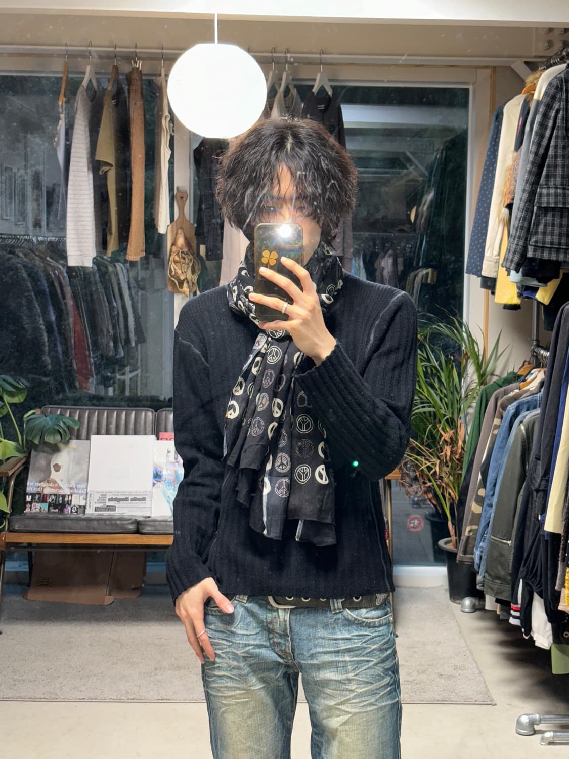 Glen prince 피스 심볼 머플러 상품이미지3