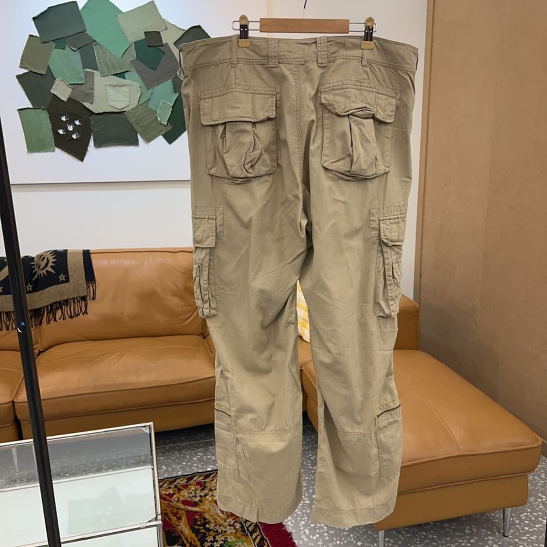 빈티지 멀티포켓 카고팬츠 면바지 36인치 C04451  상품이미지2