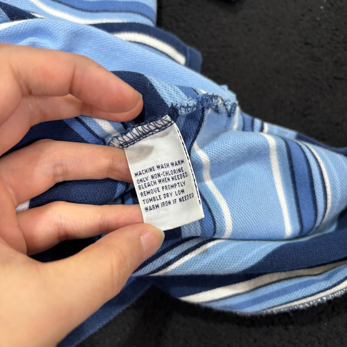 L 폴로 랄프로렌 네이비 스트라이프 PK 반팔 카라티 상품이미지5