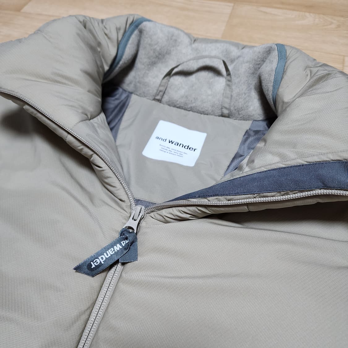 [L/XL] 앤드원더 and wander / 탑 플리스 코트 그레이 상품이미지5