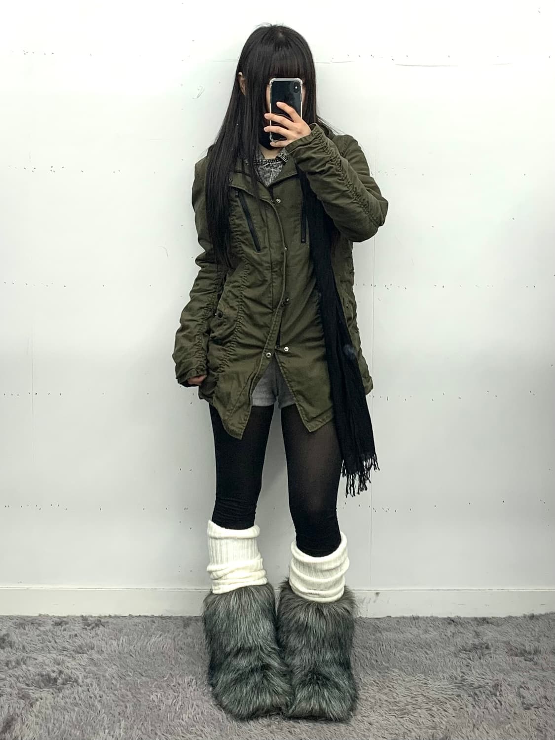 밀리터리 셔링 디테일 야상 자켓 상품이미지1