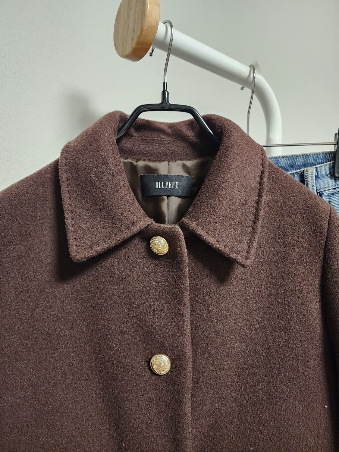 블루페페  브라운 크롭 자켓 상품이미지3