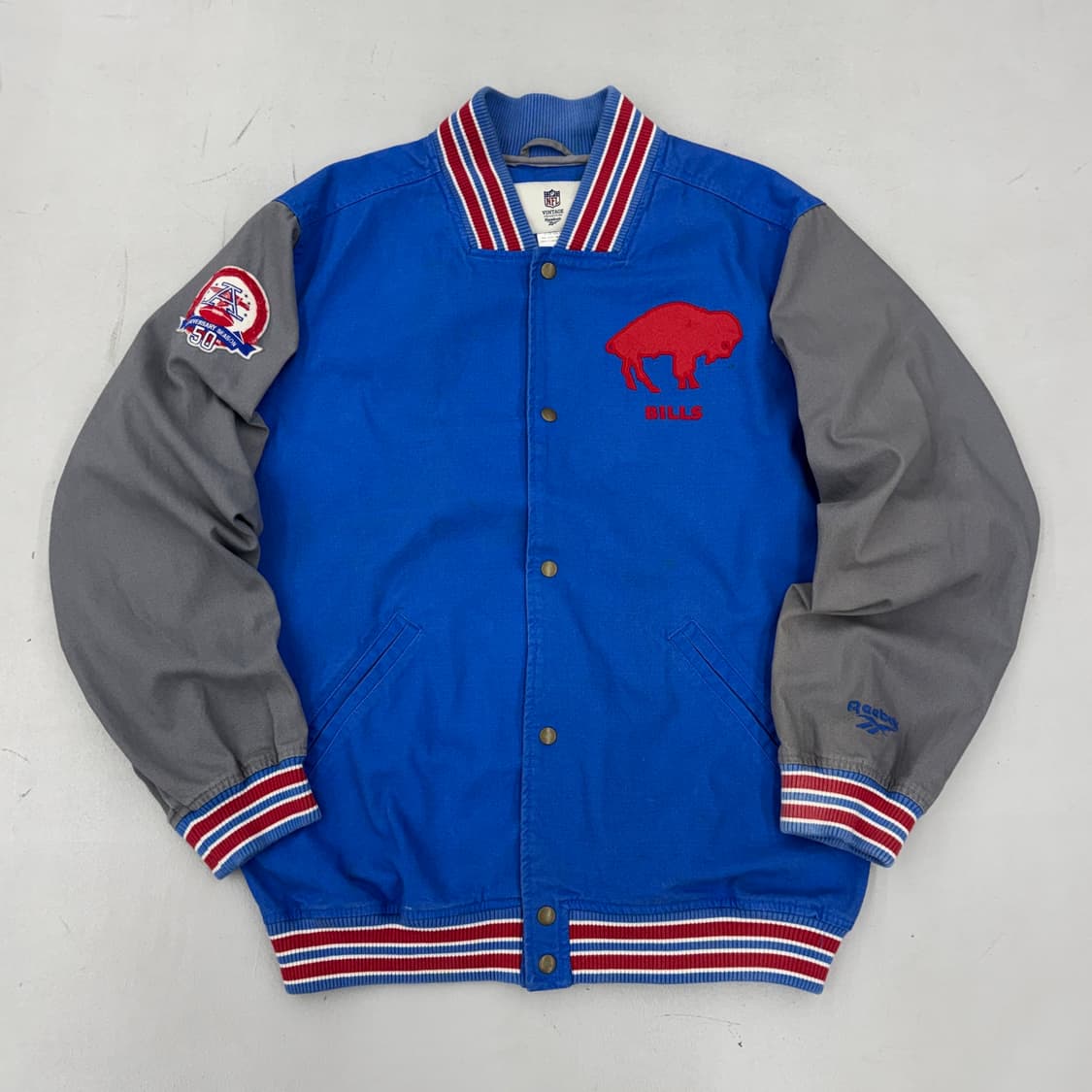 리복 X NFL 90s 버팔로빌스 코튼 바시티 자켓 상품이미지2
