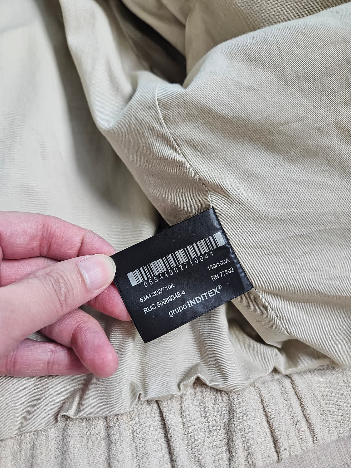 자라 린넨 하이넥자켓 L 105 상품이미지3