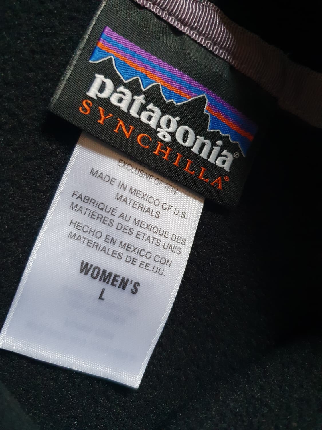 (S컨디션)파타고니아 우먼즈 신칠라 블랙 L 상품이미지3