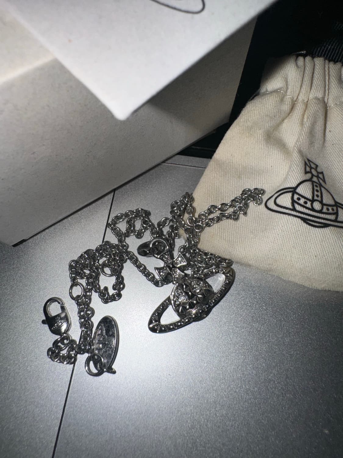 비비안웨스트우드 목걸이 실버 상품이미지1