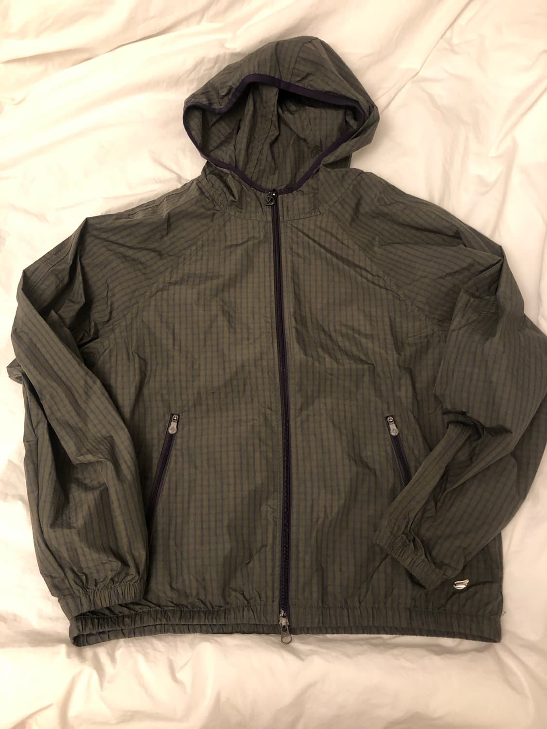 코이세이오 체크 바람막이 (머드카키) 상품이미지1