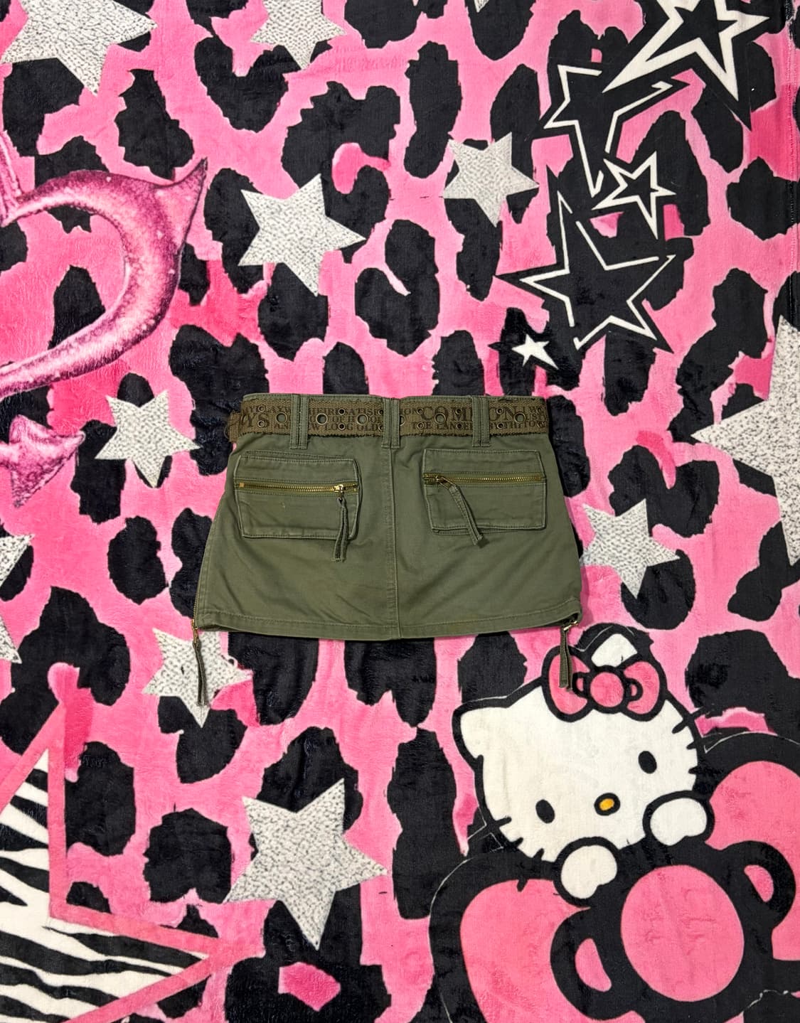 Y2K Utility pocket zip cargo Mini Skirt 상품이미지4