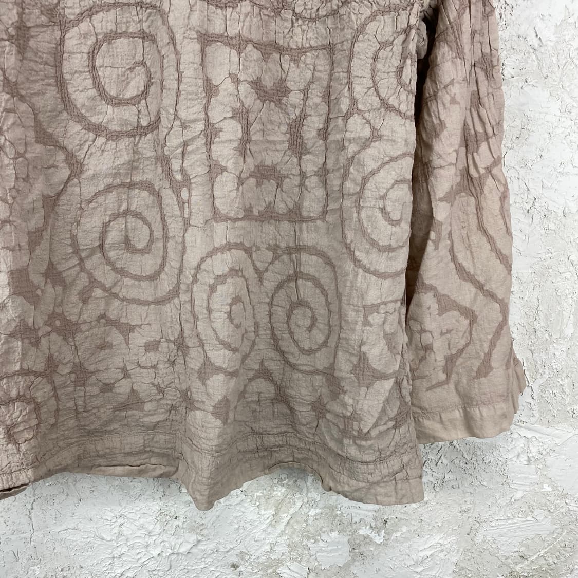 me 이세이 미야케 타이푼 패턴 링클 블라우스 상품이미지6