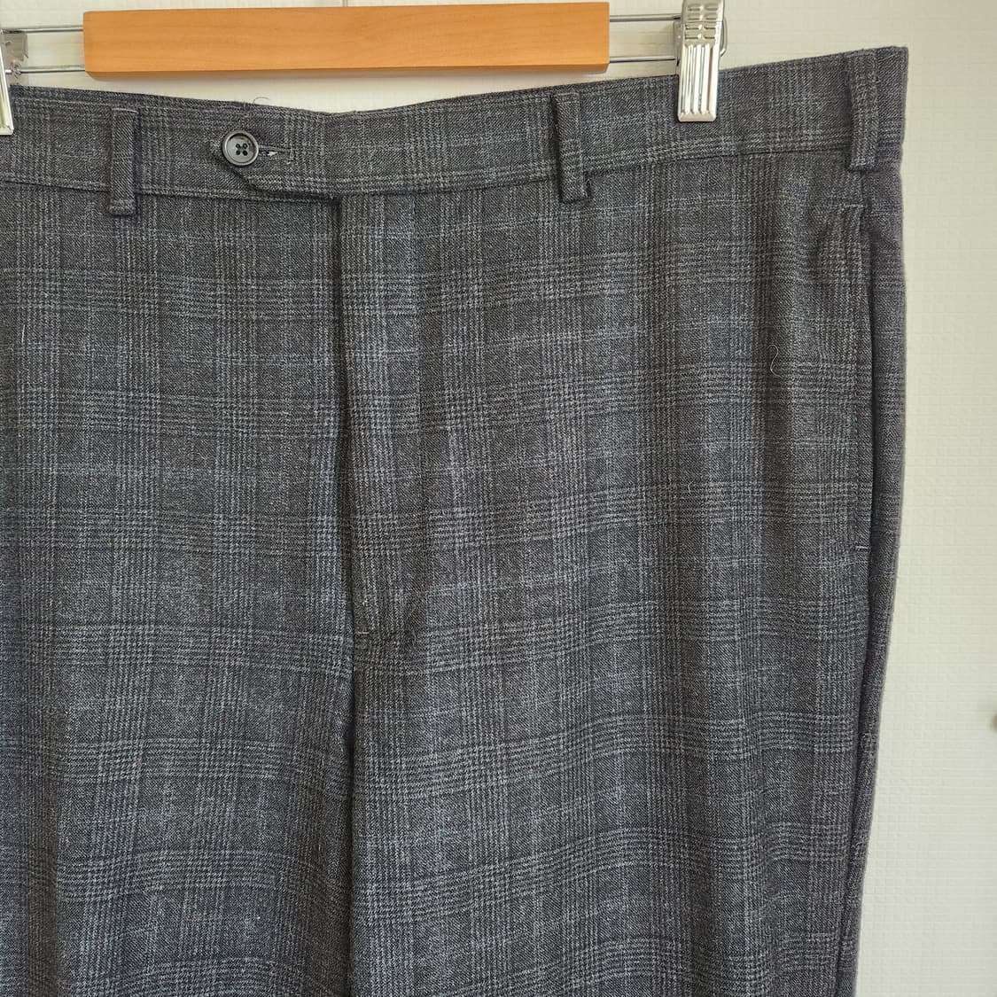 00's 브룩스 브라더스 울 체크 슬랙스 상품이미지4