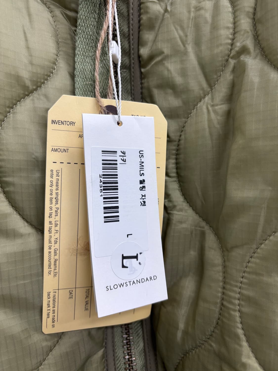 [새상품] ORO 오로 US-MILS 퀼팅 자켓 상품이미지3