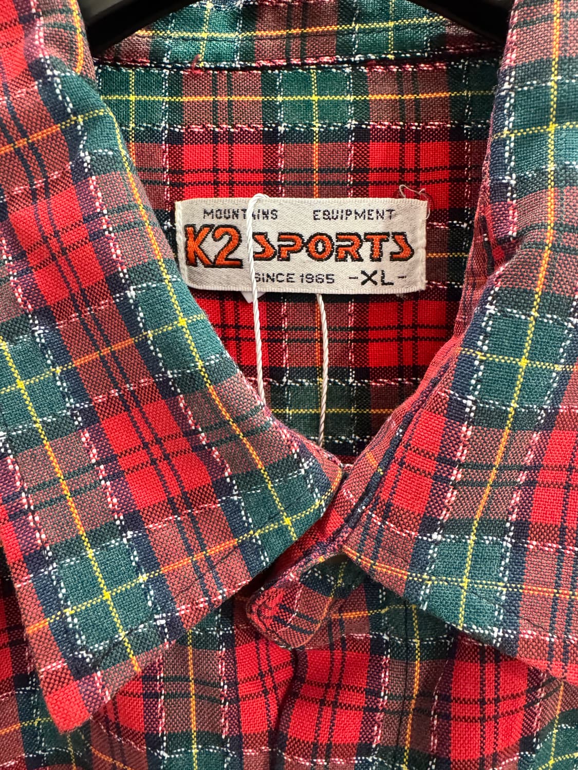 US vintage K2 sports 체크셔츠 상품이미지2