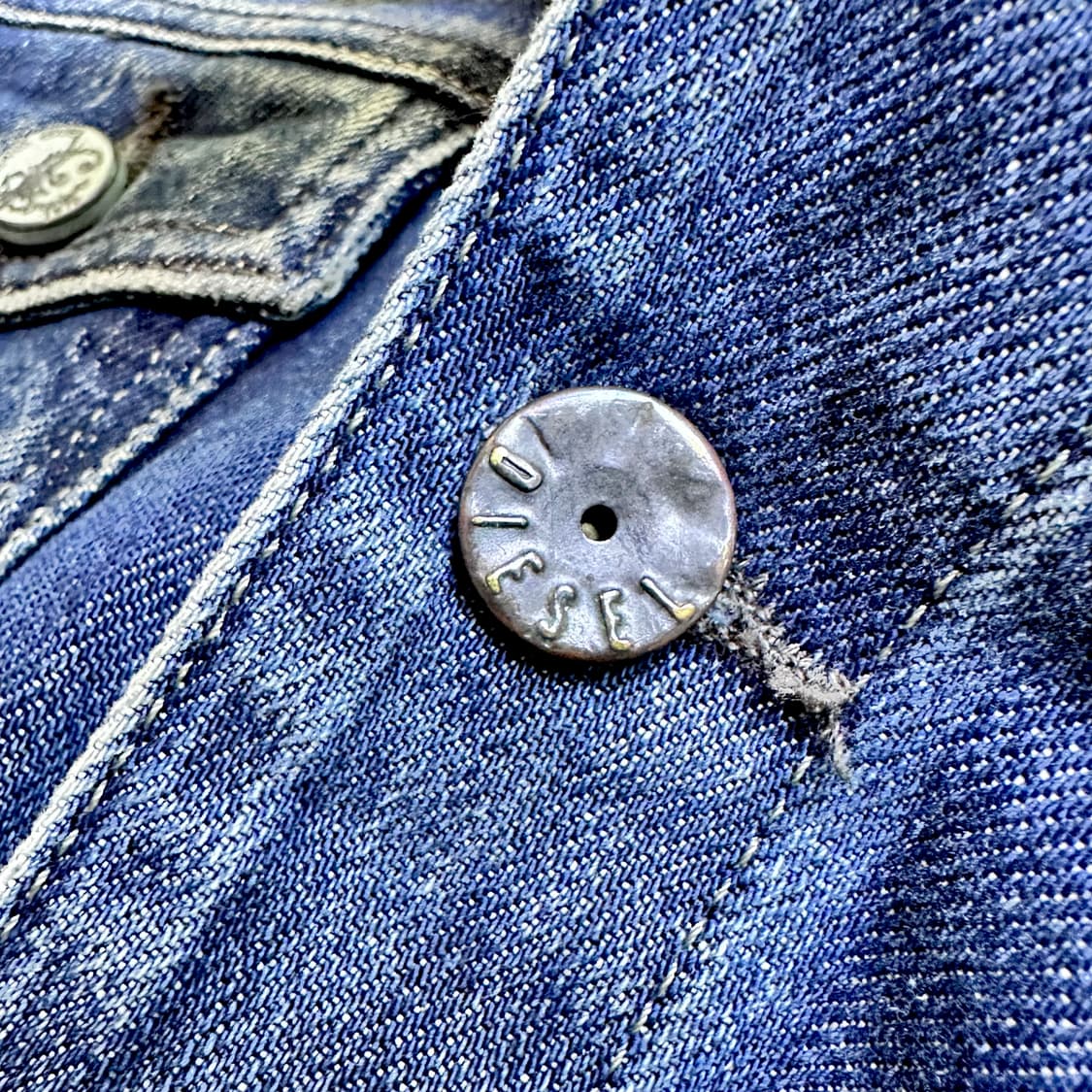 디젤 크롭 데님자켓 상품이미지4