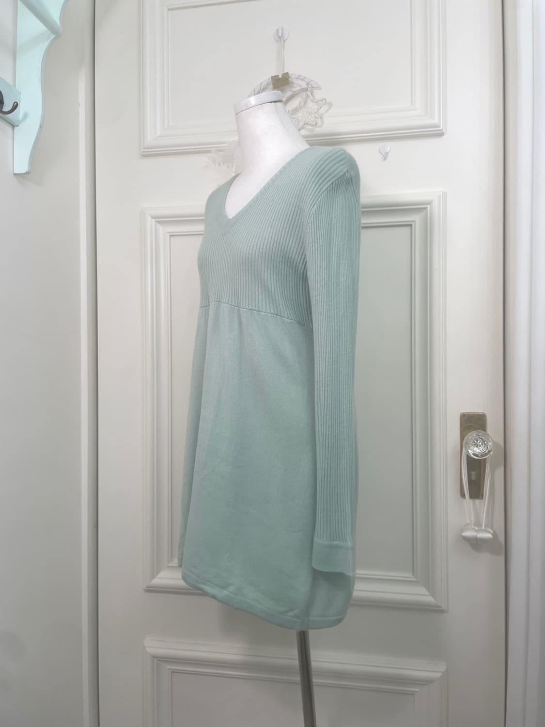 basic mint rib point mini knit opc 상품이미지2