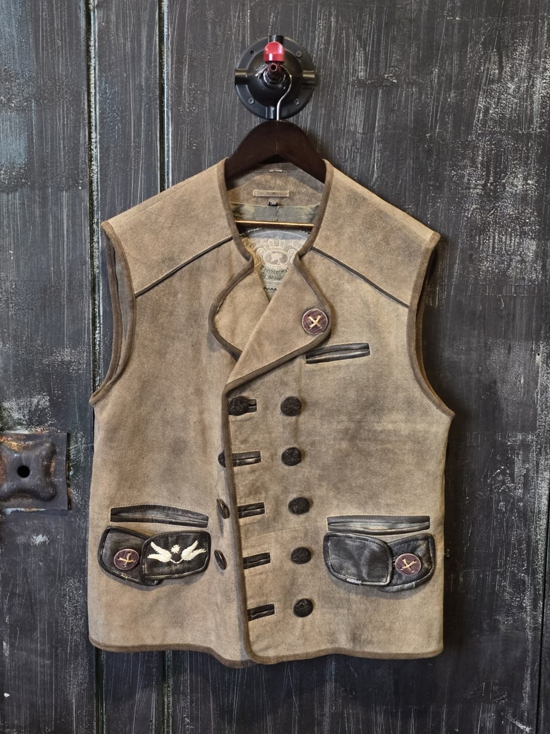 90s Vintage Leather Vest/made in Germany 상품이미지1