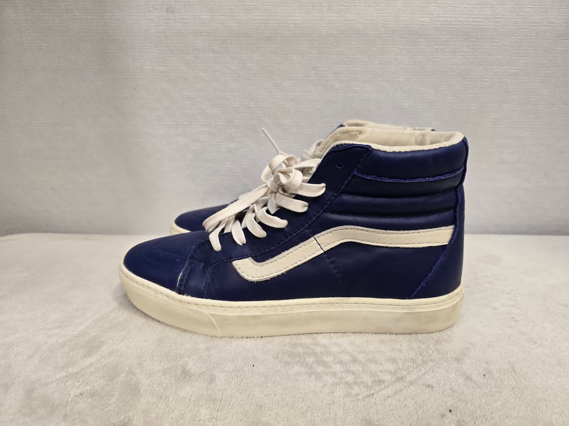 반스 네이비 가죽 하이탑 스니커즈 245~250 상품이미지2