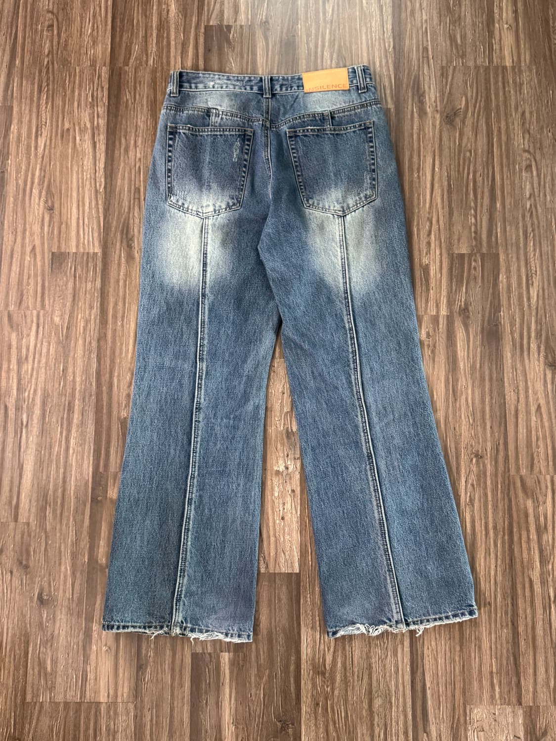 Insilence semi flare fit pant mid blue s 상품이미지3