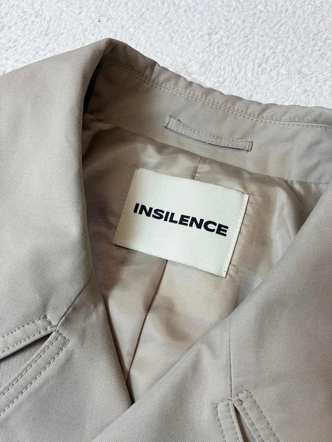 인사일런스 23FW 더블 브레스티드 벨티드 트렌치 코트 PN7527 상품이미지7